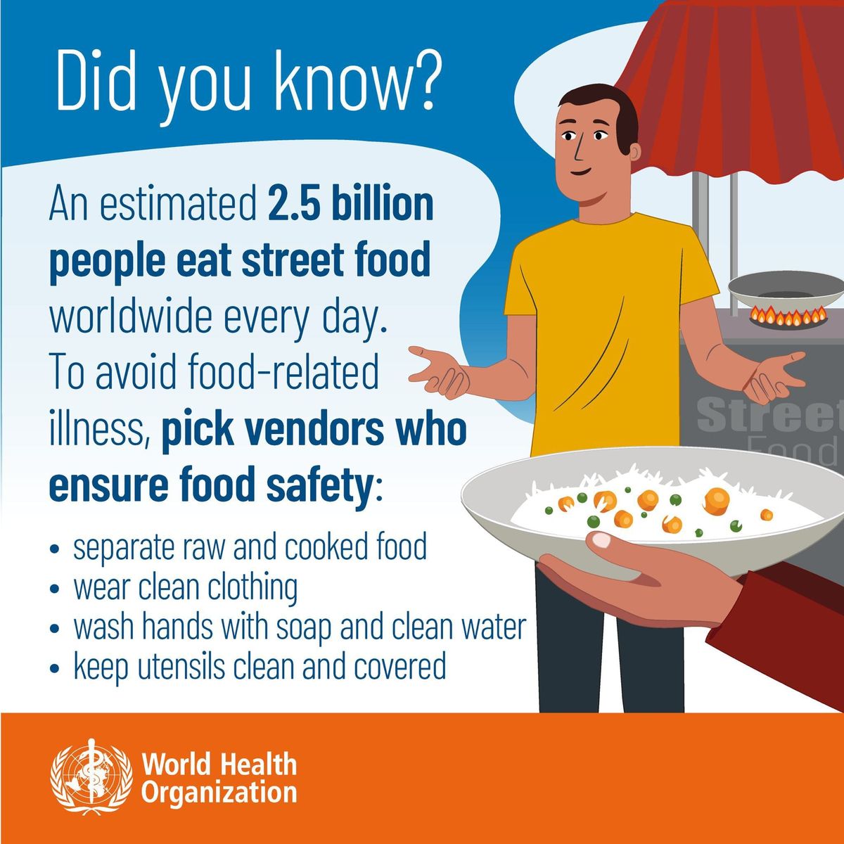 Affiche de la Journée mondiale de la sécurité sanitaire des aliments
